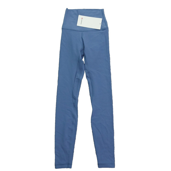 New Lululemon Size 0 Leggings Align HR Pant 28" WSDN Washed Denim $98 - Picture 1 of 6
